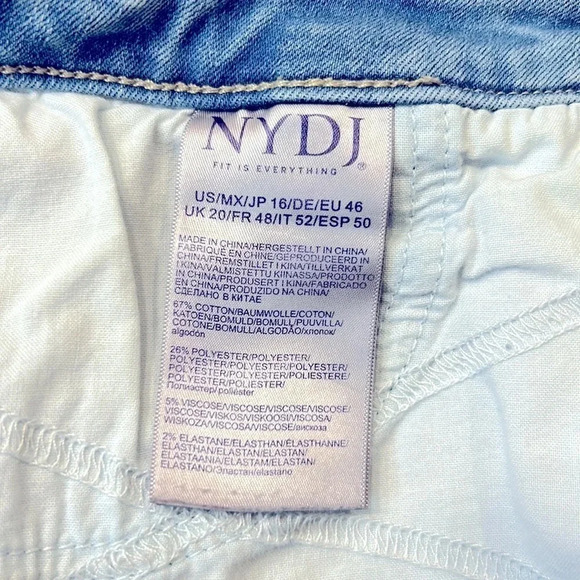 NYDJ Ami Ankle Lift Tuck Skinny Jeans Size 16 - Picture 9 of 10